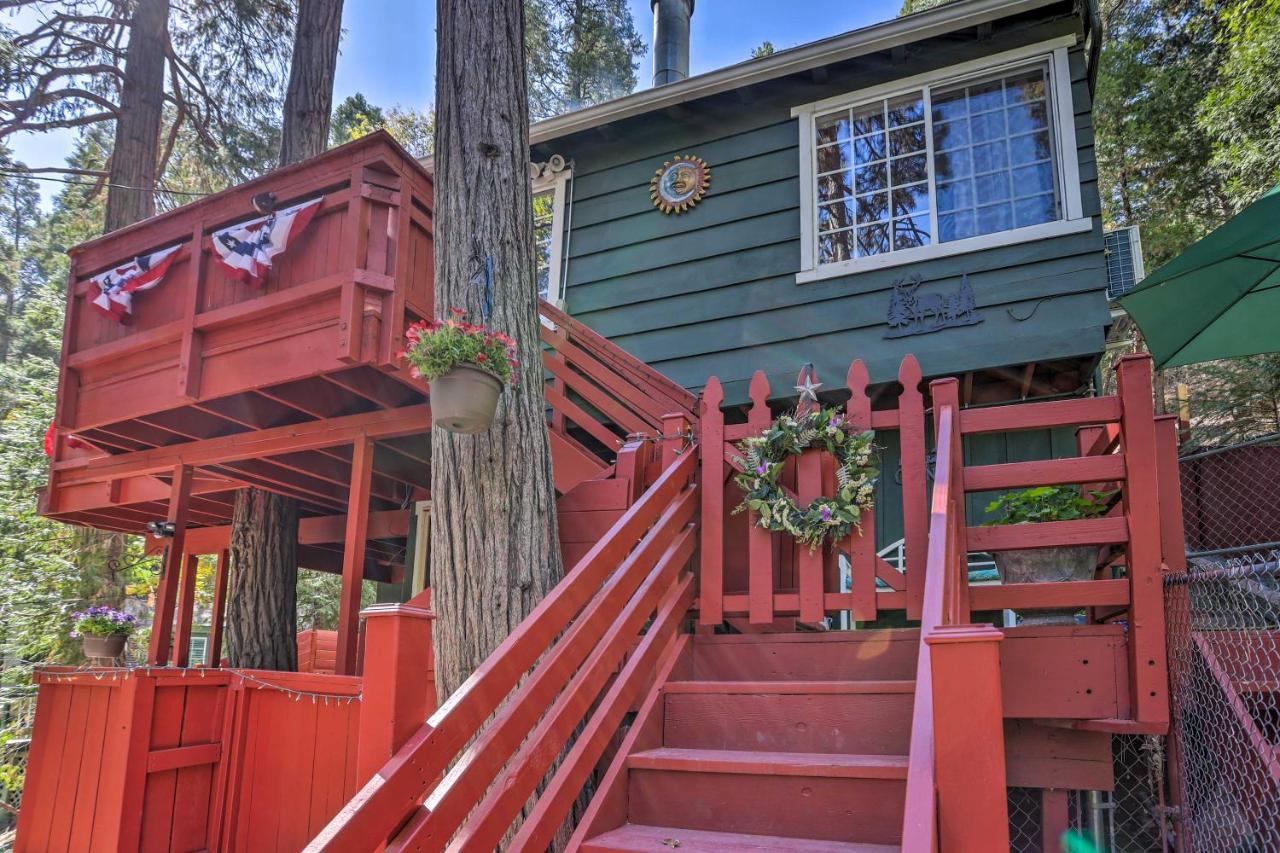 Boho Crestline Cabin, 1 Mile To Lake Gregory! エクステリア 写真